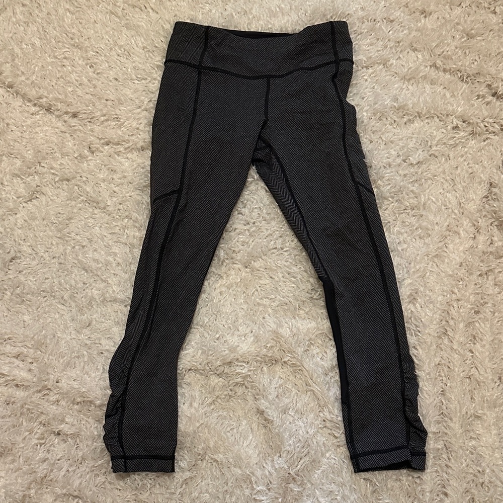 Lululemon Athletica Black and Gray Leggings